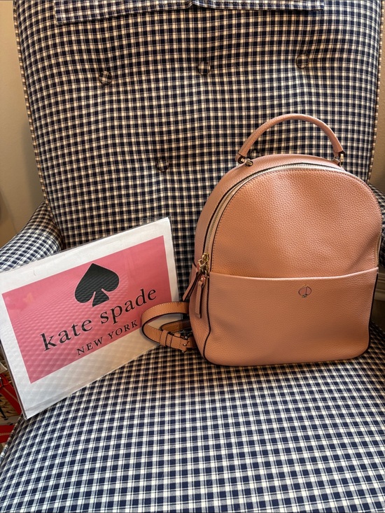 kate spade Handbags - kate spade new York Polly  Pebbled pink Leather Backpack